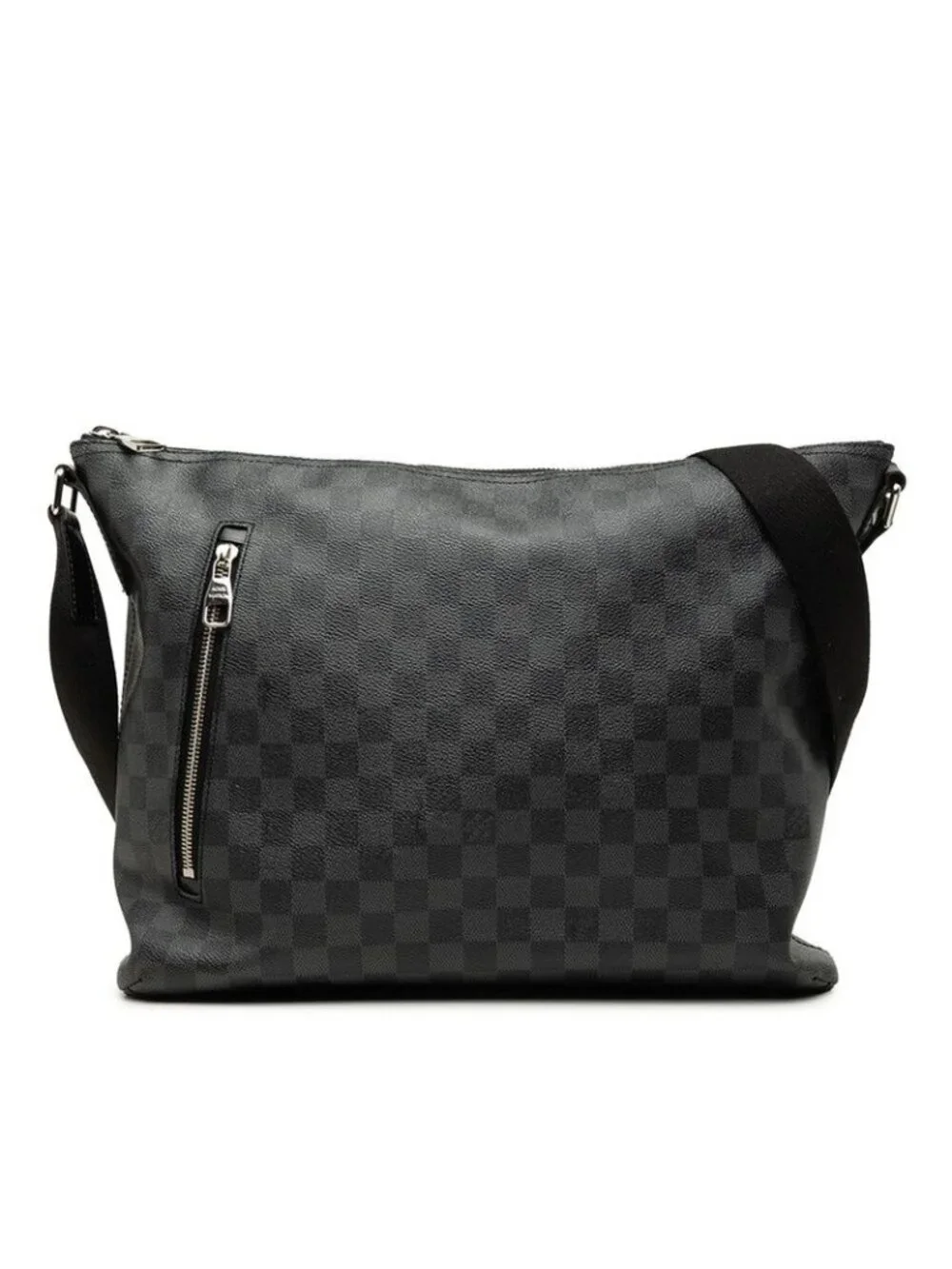 Louis Vuitton Graphite MM Crossbody Shoulder Bag Black Leather